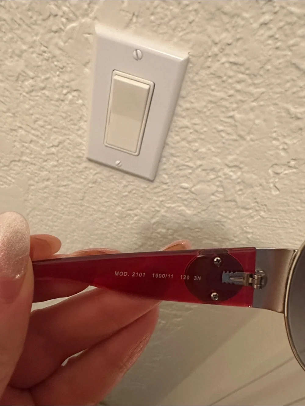 Versace Women's Oversized Brown Gradient Shield Sunglasses with Red Temples